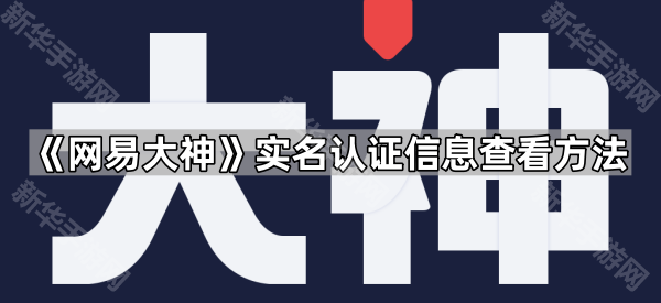 《网易大神》实名认证信息查看方法