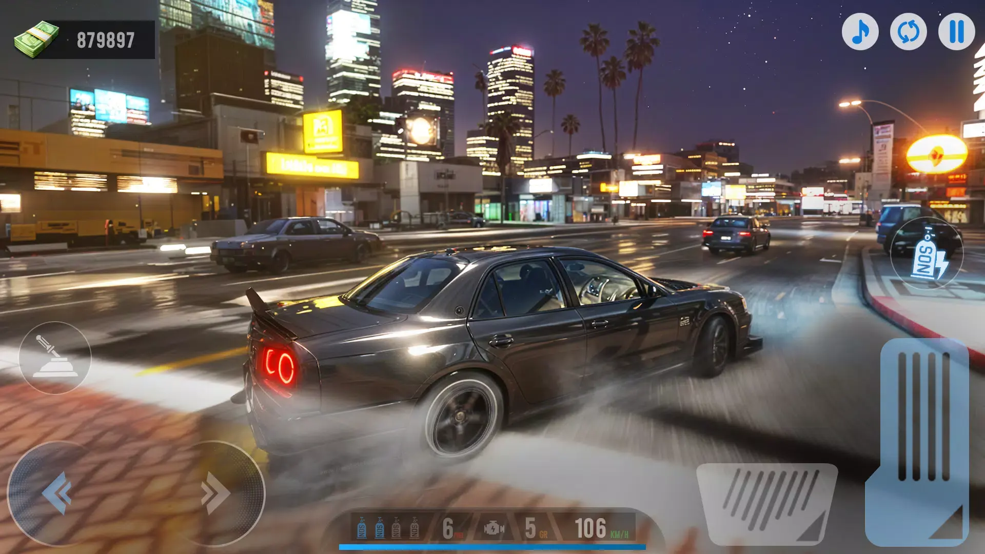 汽车漂移午夜驾驶