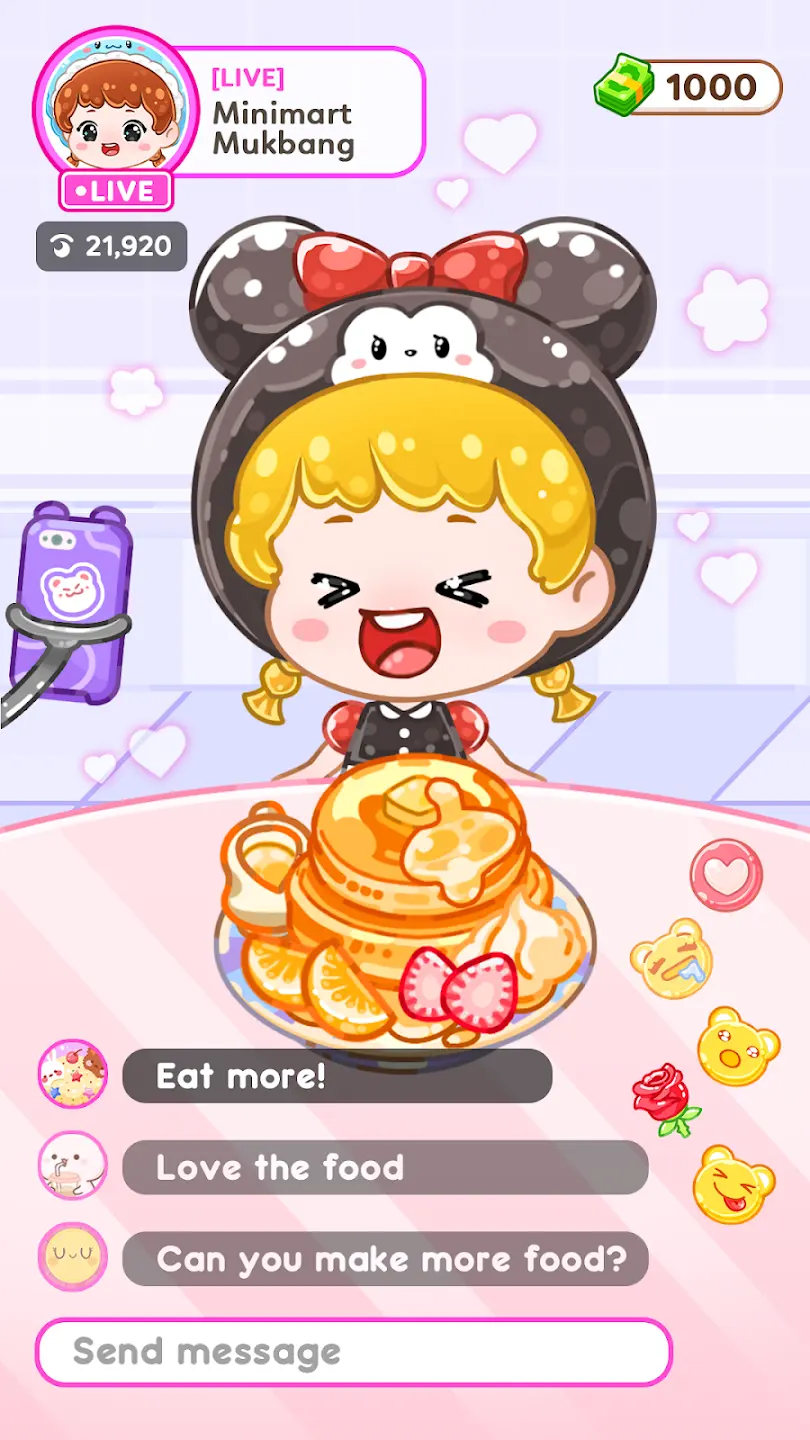 ASMR女孩直播吃播