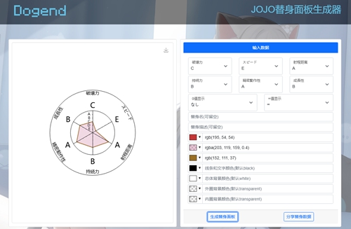 jojo替身面板生成器中文版