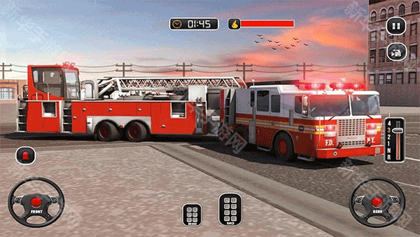 模拟驾驶消防车