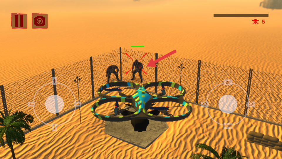 无人机模拟器粉碎僵尸