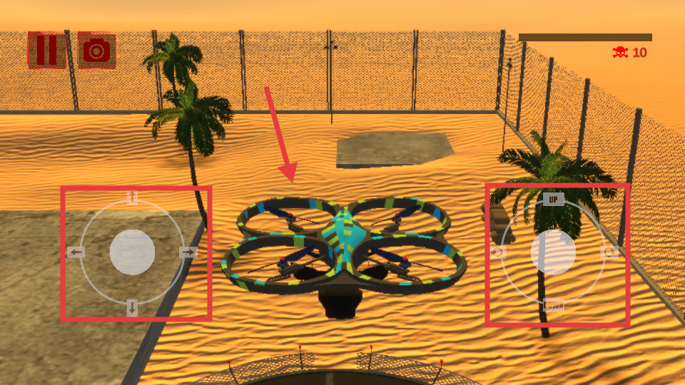 无人机模拟器粉碎僵尸