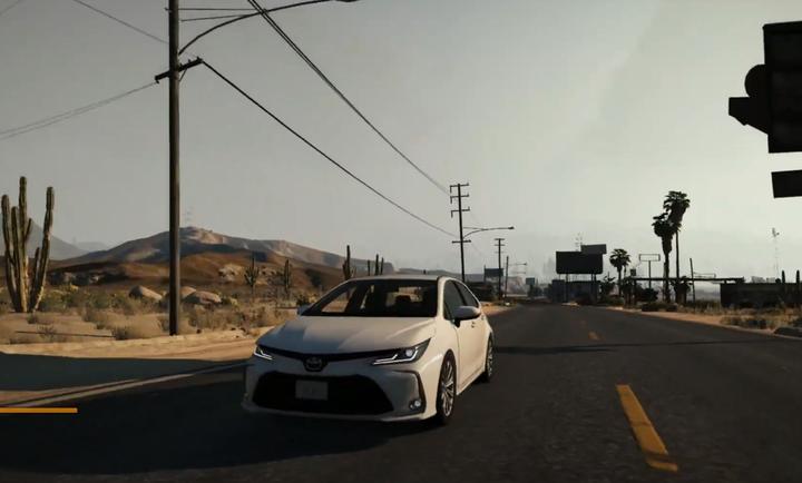 丰田汽车花冠驾驶