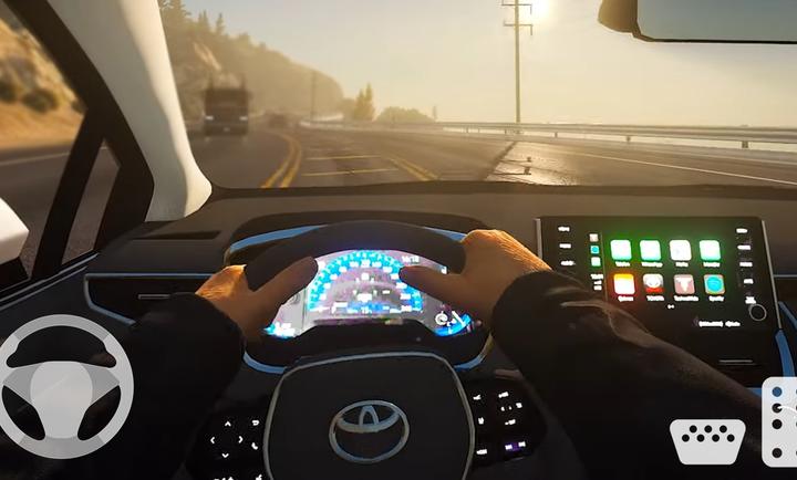 丰田汽车花冠驾驶