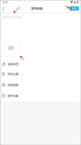 美派音乐如何向平台发布动态3