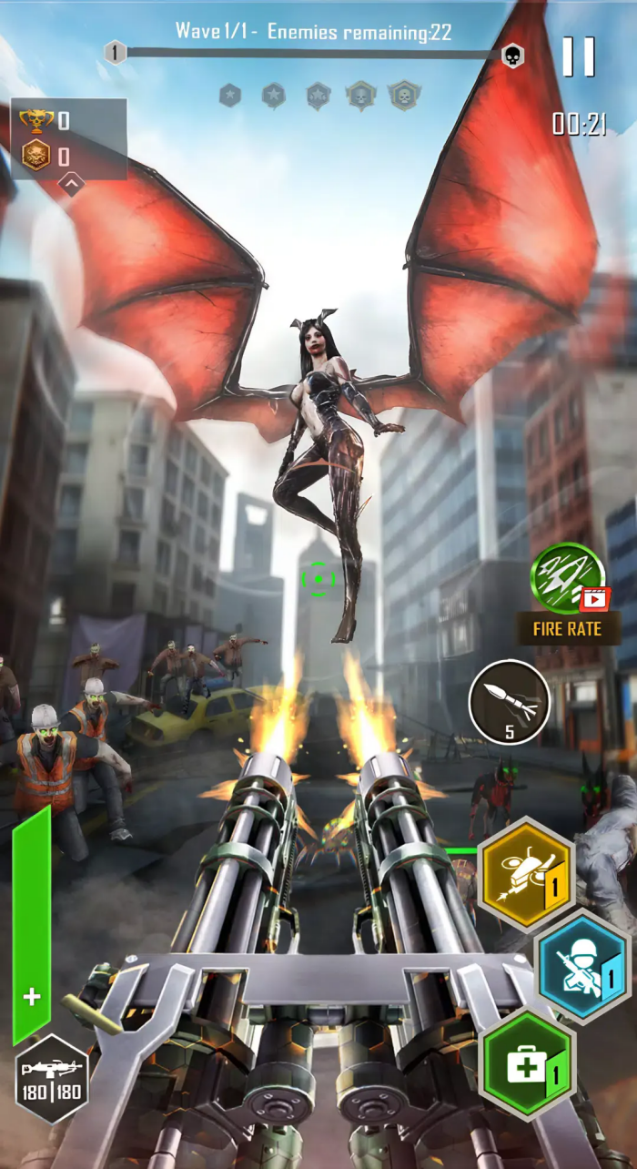 僵尸猎人射击或死亡