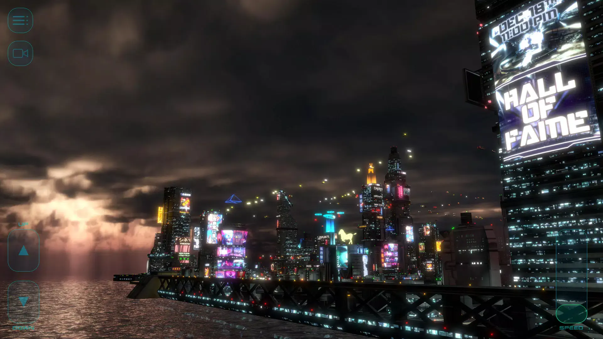 赛博朋克飞行模拟器