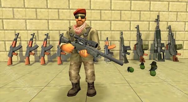 打击盒沙盒和射击游戏