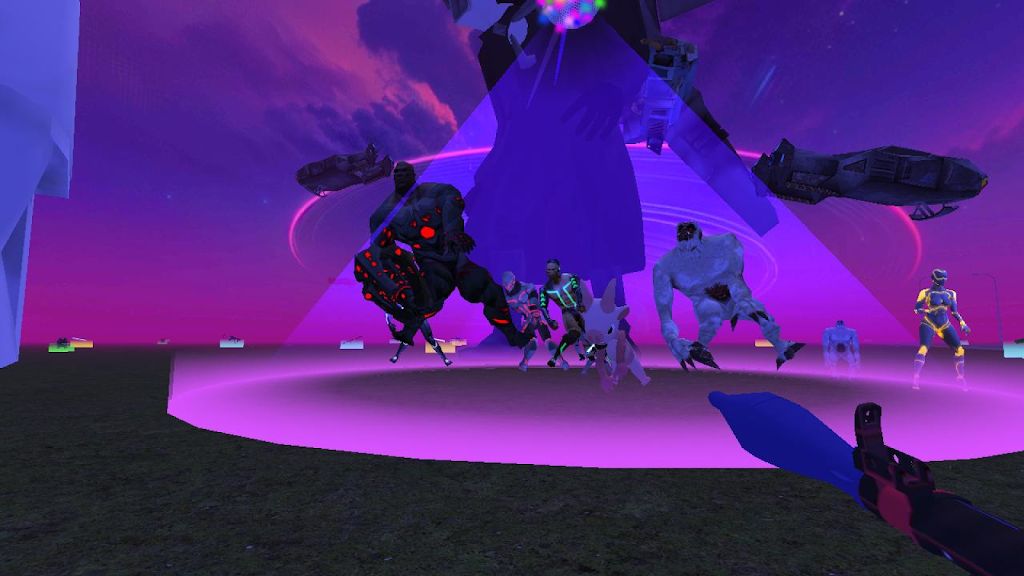 赛博都市霓虹机器人