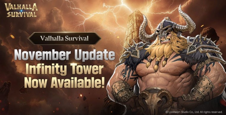 《瓦尔哈拉生存》新增挑战型副本「无限之塔」