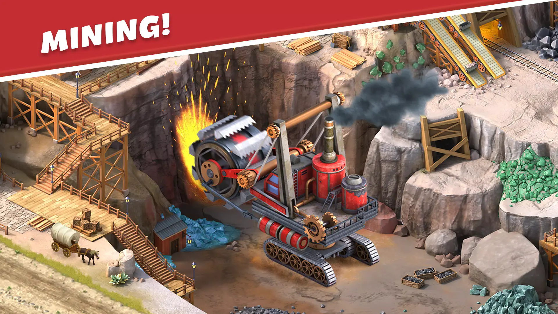 狂野西部城市建造模拟