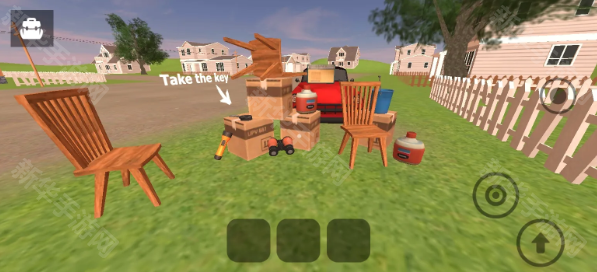 愤怒的邻居一家三口