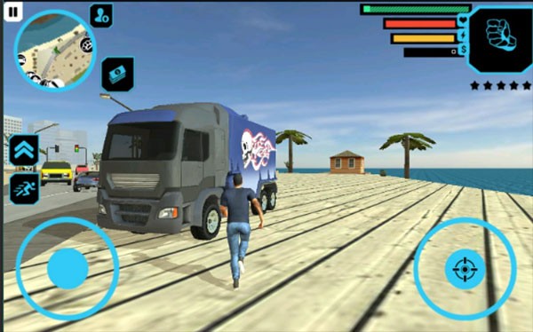 卡车司机城市粉碎